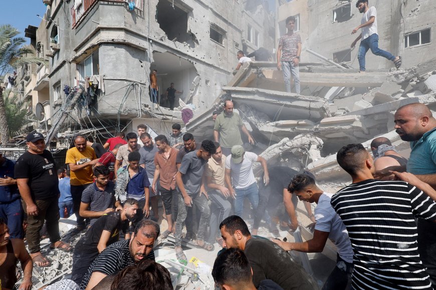 Residents search for survivors in rubble as Israel continues striking Gaza Israel-Hamas war rages as Gaza deaths mount