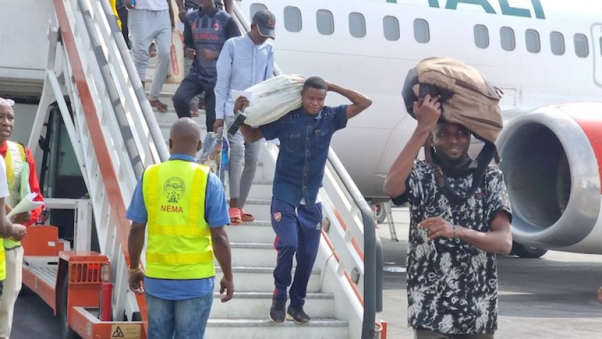 Ninety-Nine Nigerians Repatriated from Niger Republic Arrive Lagos Airport