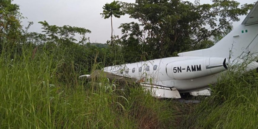 BREAKING: Private Jet Conveying Tinubu’s Minister of Power, Entourage Crash-Lands In Oyo State