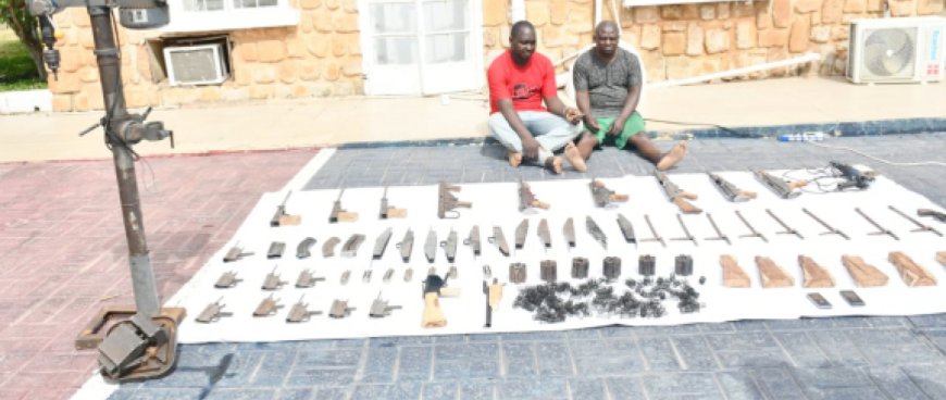 Nigerian Army Busts Arms Manufacturing Factory In Plateau, Arrests Two Suspects, Recovers 10 Automatic Weapons