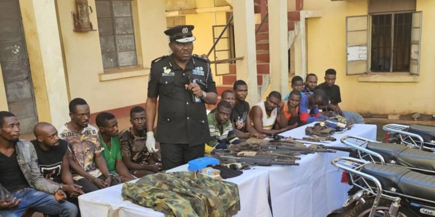 Nigerian Police Arrest 53 Criminal Suspects In Enugu, Recover 25 Vehicles, Several Arms, Ammunition