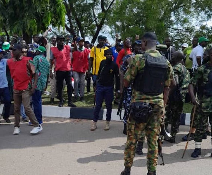 BREAKING: Tinubu Government Deploys Soldiers, Police, Others To Disrupt Workers’ P