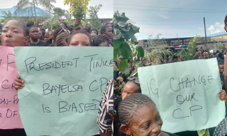 Bayelsa guber poll: Protesters storm police headquarters, demand removal of CP