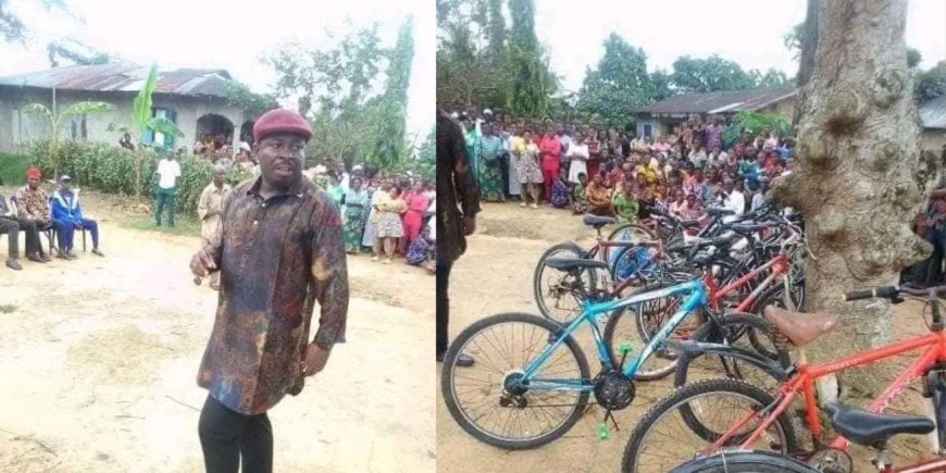 Rivers Lawmaker, Bernard Baridamue Donates Bicycles To Launch 'Initiative To Combat Security'