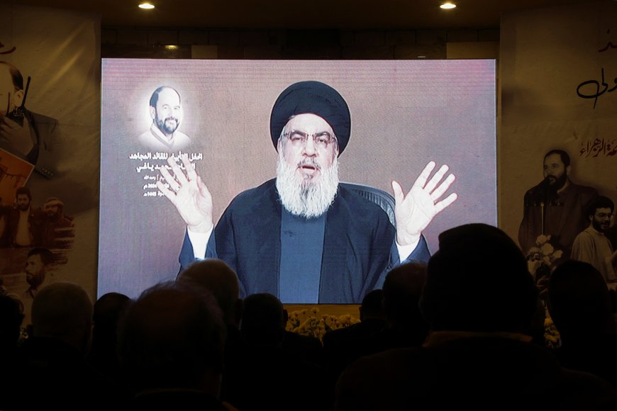 Hezbollah leader says attacks against Israel intended to force end to "assault on Gaza"