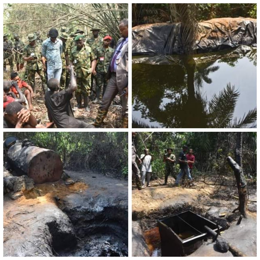 Six arrested as troops bust illegal oil bunkering site in Rivers community